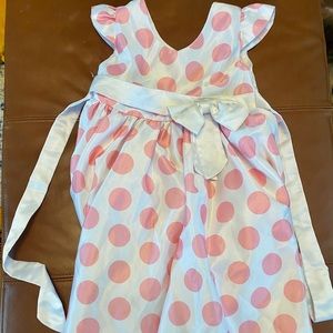 Size 4 pink polka dot dress